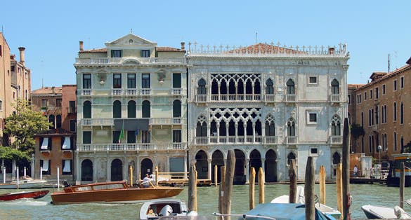 photo of Summer view of Grand Canal with Ca d`Oro museum. Venice. Italy.