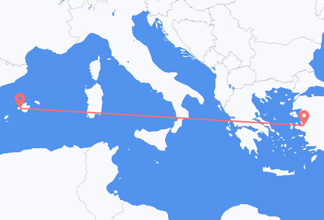 Izmir to Palma
