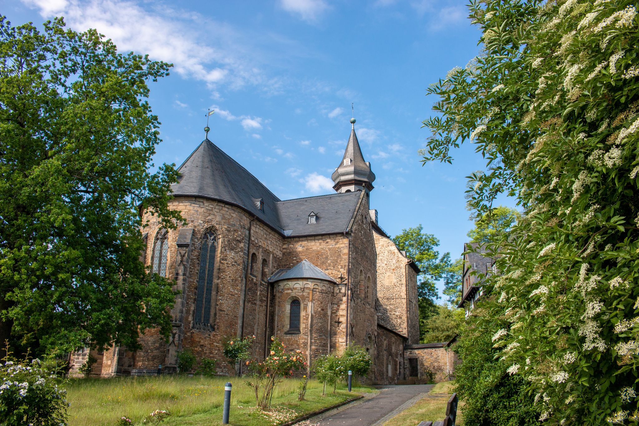 Photo of parish church St. Peter and Paul (Frankenberger Kirche) Goslar Lower Saxony (in german Niedersachsen) Germany.