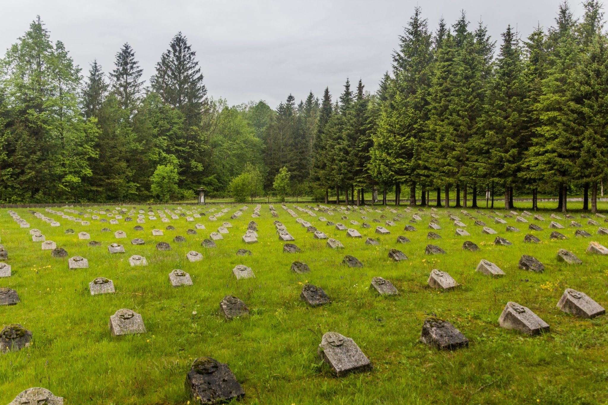 Military cemetery near Bovec village, Slovenia