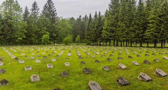 Military cemetery near Bovec village, Slovenia
