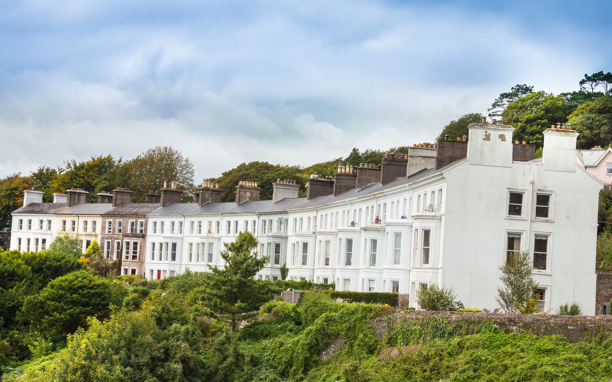 Photo of Terraced houses at Cobh, County Cork, Ireland.