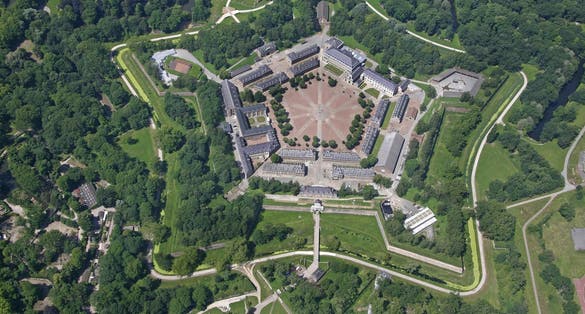 photo of aerial view of Citadel of Lille in Lille, France.
