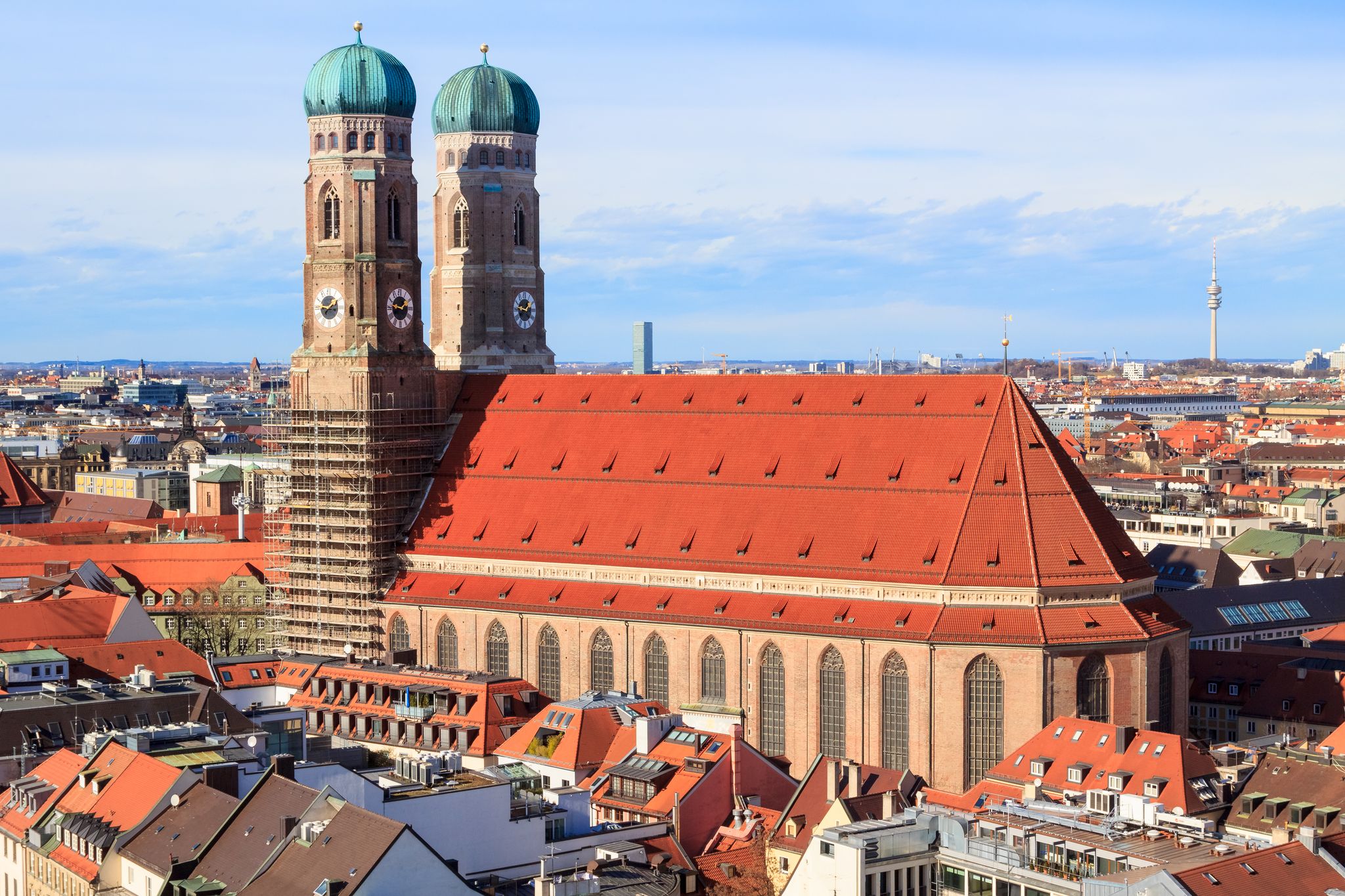 The famous Frauenkirche in Munich, Germany