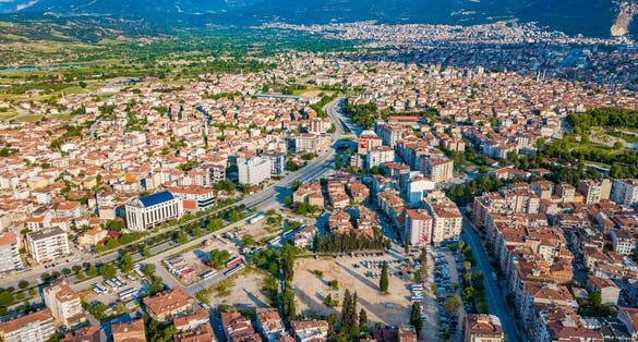 Photo of town center of Denizli, Turkey.