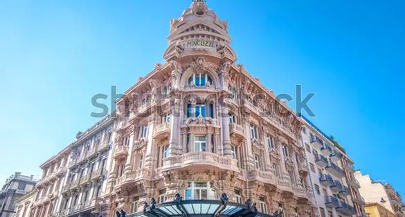 photo of view of Palazzo Mincuzzi, Bari, Italy.