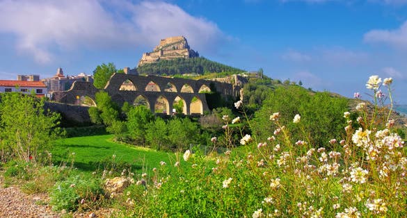 Photo of the old medieval town of Morella, Castellon in Spain.