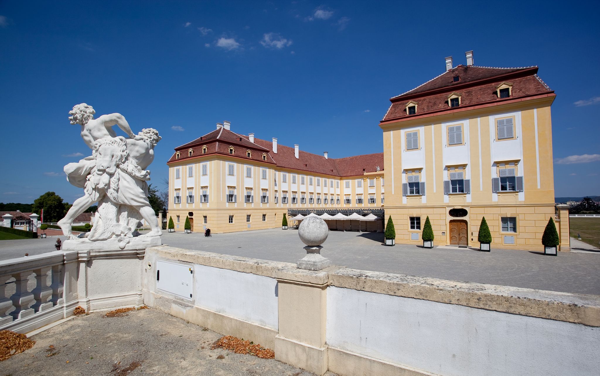 photo of view of Schloss Hof, Austria.