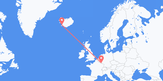 Luxemburg nach Island