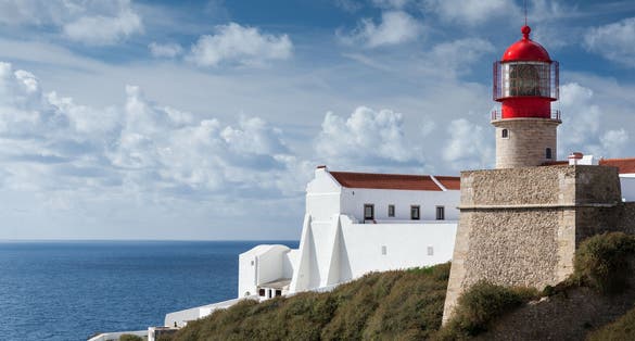 Photo of lighthouse at Cabo da Roca in Portugal.