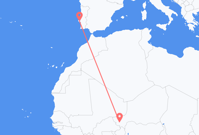 Niamey to Lisbon