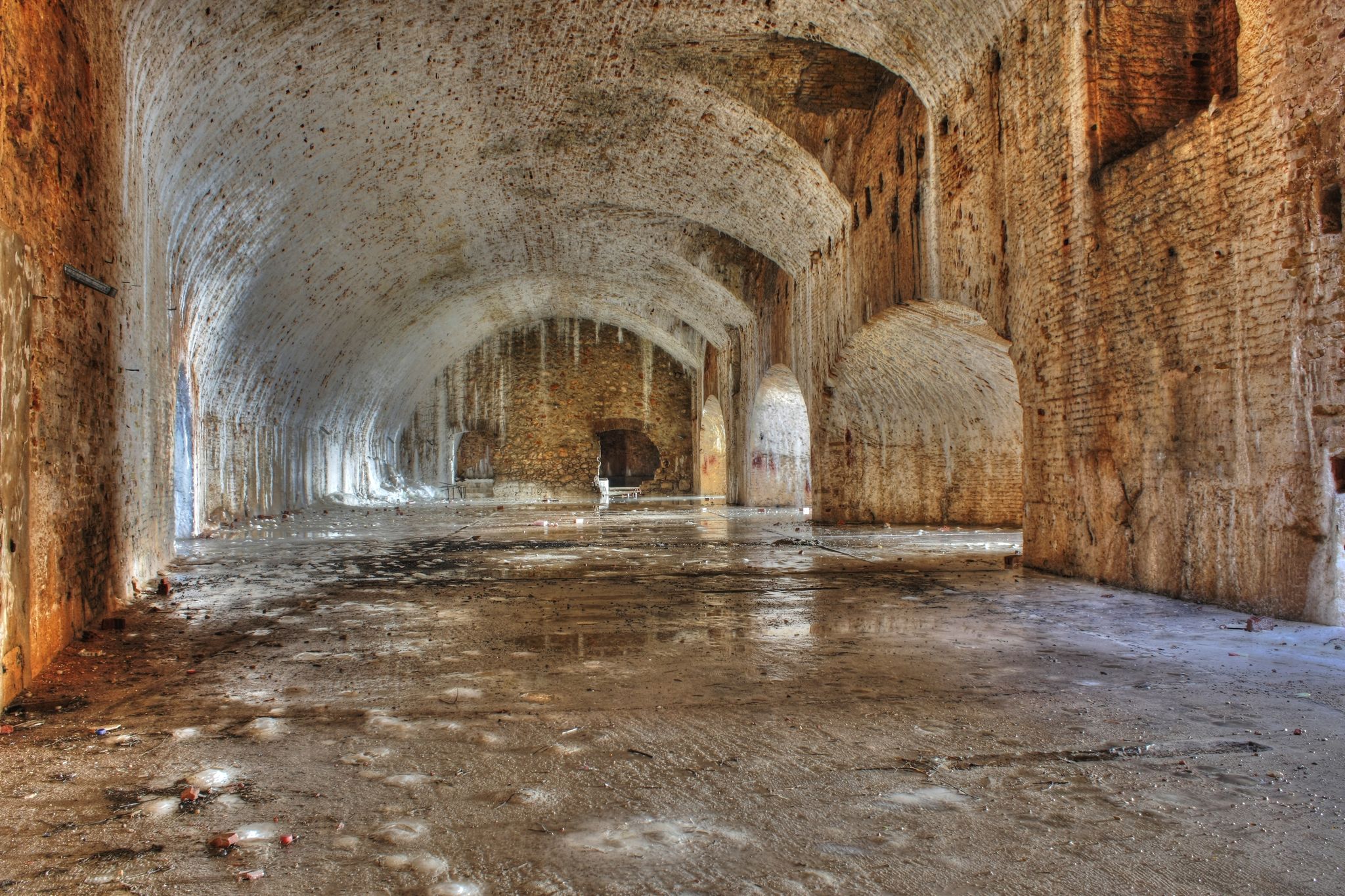 Photo of 16 century St. Nicholas fortress interior Sibenik ,Croatia.