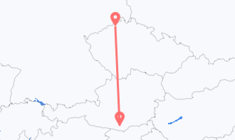 Train tickets from Klagenfurt to Ústí Nad Labem