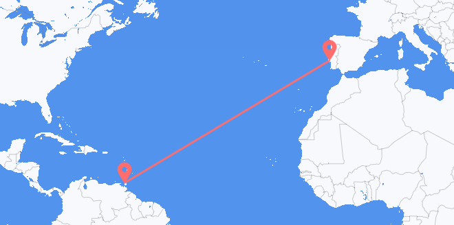 Trinidad & Tobago to Portugal