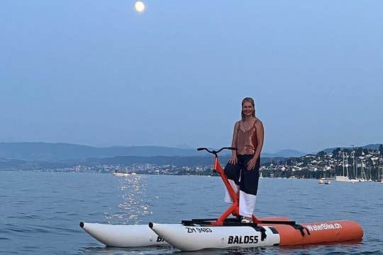 Water Bike Activity on Lake Zurich