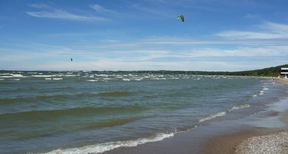 Photo of Pirita Beach, Talinn, Estonia.