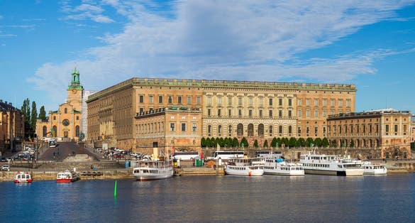 Photo of the Royal Palace is located in Gamla Stan in Stockholm, Sweden.