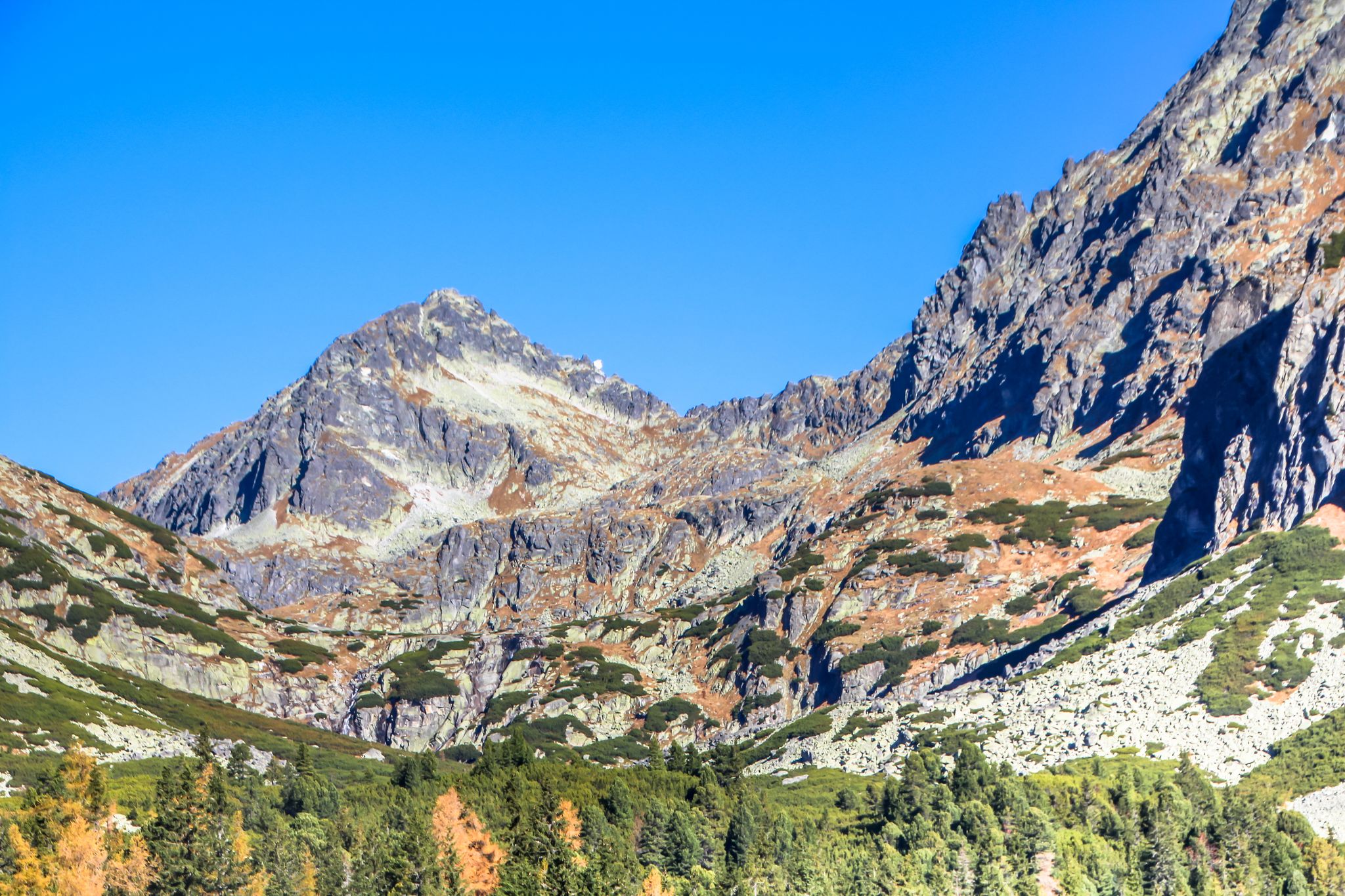 Photo of Mt. Predné Solisko , High Tatras mountains in Autumn, Northern Slovakia .