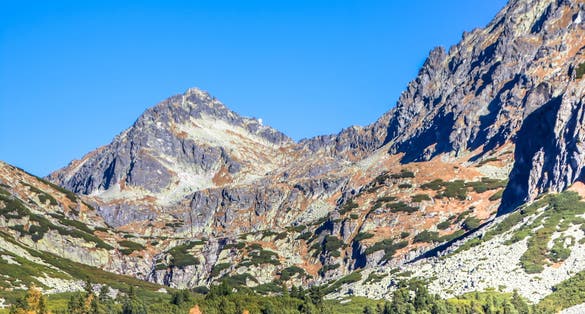 Photo of Mt. Predné Solisko , High Tatras mountains in Autumn, Northern Slovakia .
