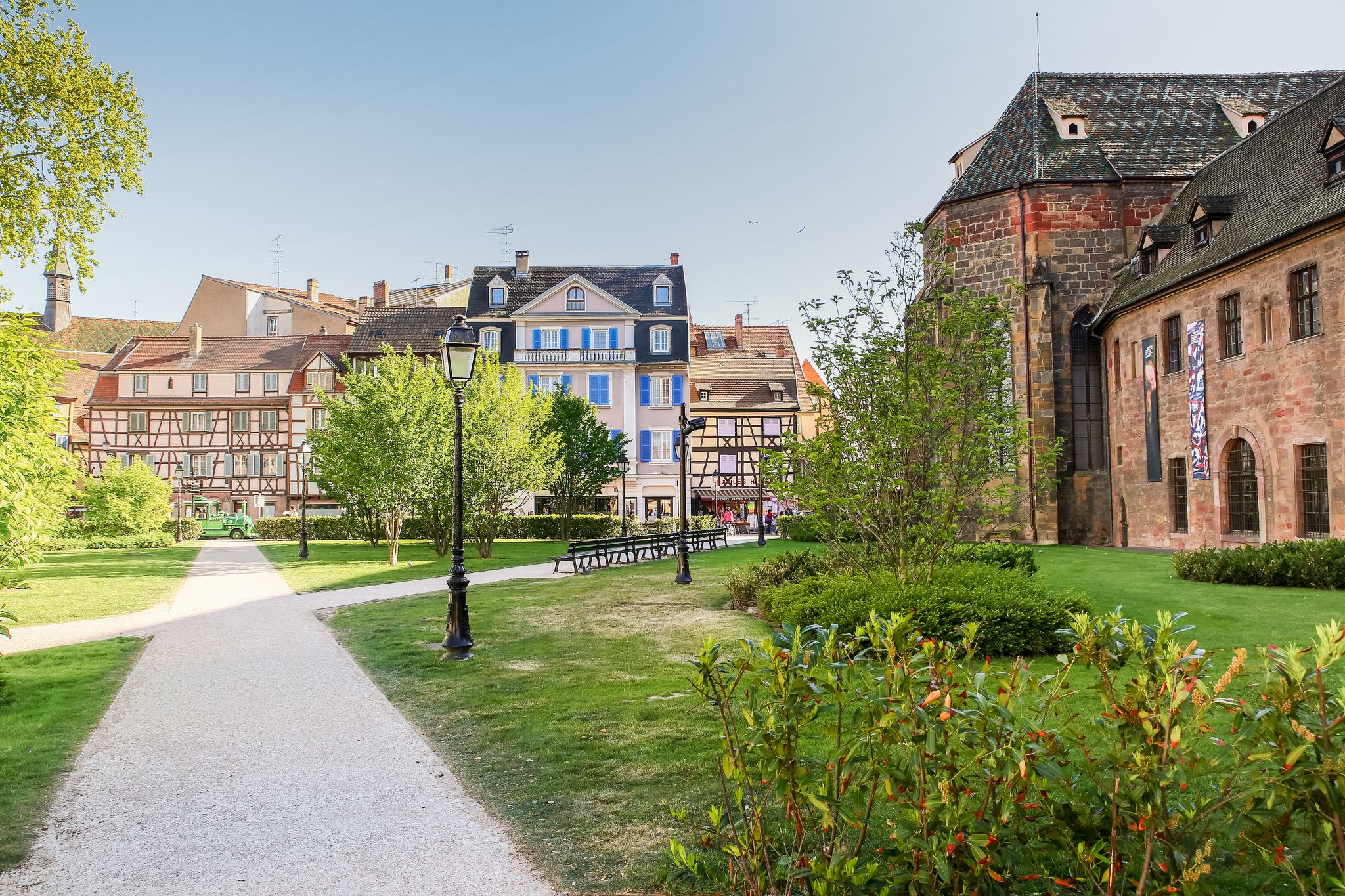 Colmar and the park near Unterlinden museum