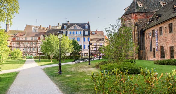 Colmar and the park near Unterlinden museum