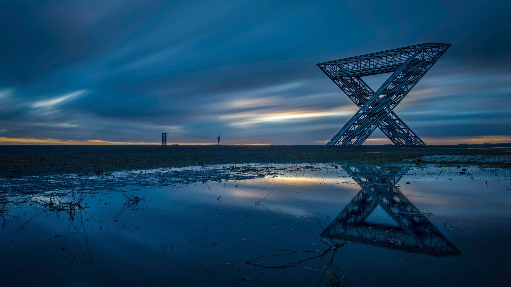 Photo of Saarpolygon in Saarlouis at evening Germany.