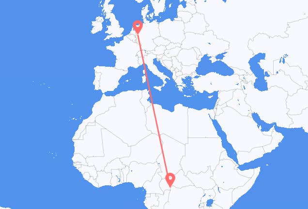Bangui to Düsseldorf