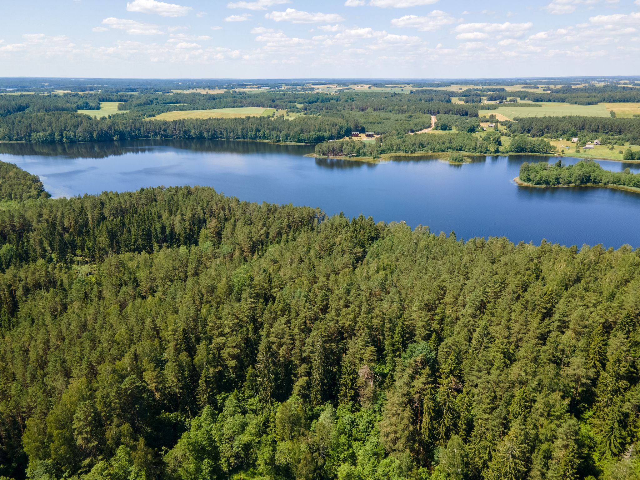 Želvos lake at Molėtai Astronomical Observatory in Lithuania