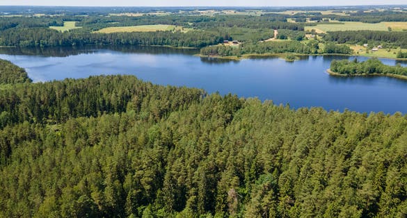Želvos lake at Molėtai Astronomical Observatory in Lithuania