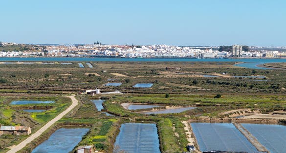 Photo of Border between Portugal and Spain. Vila Real de Santo António and Ayamonte.