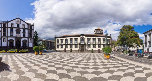 "Praca do Municipio" square. Funchal, Madeira, Portugal