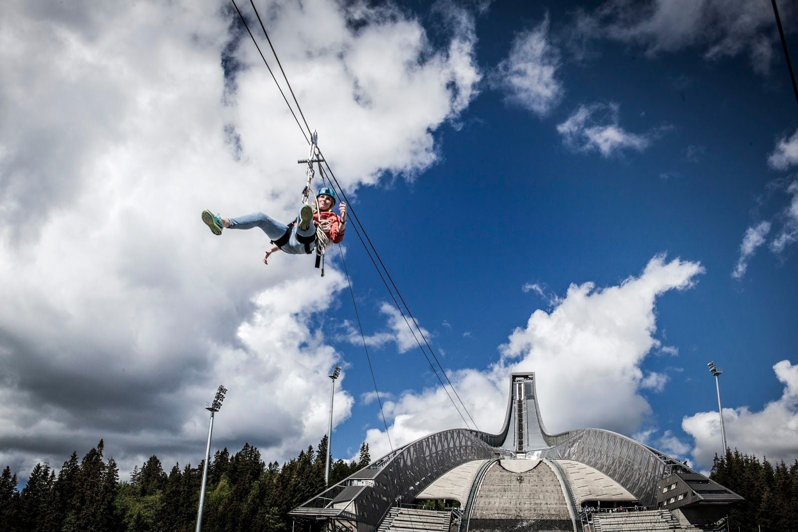 Kollensvevet Zipline & activities in Holmenkollen, Marka, Oslo, Norway