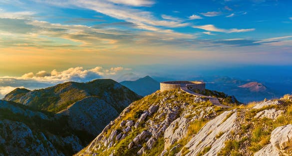 Photo of Lovcen Mountains National park at beautiful sunset in Montenegro.