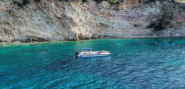 Saranda:Boat Tour to Kakome,Hidden Cave & Beaches,with snorkell.