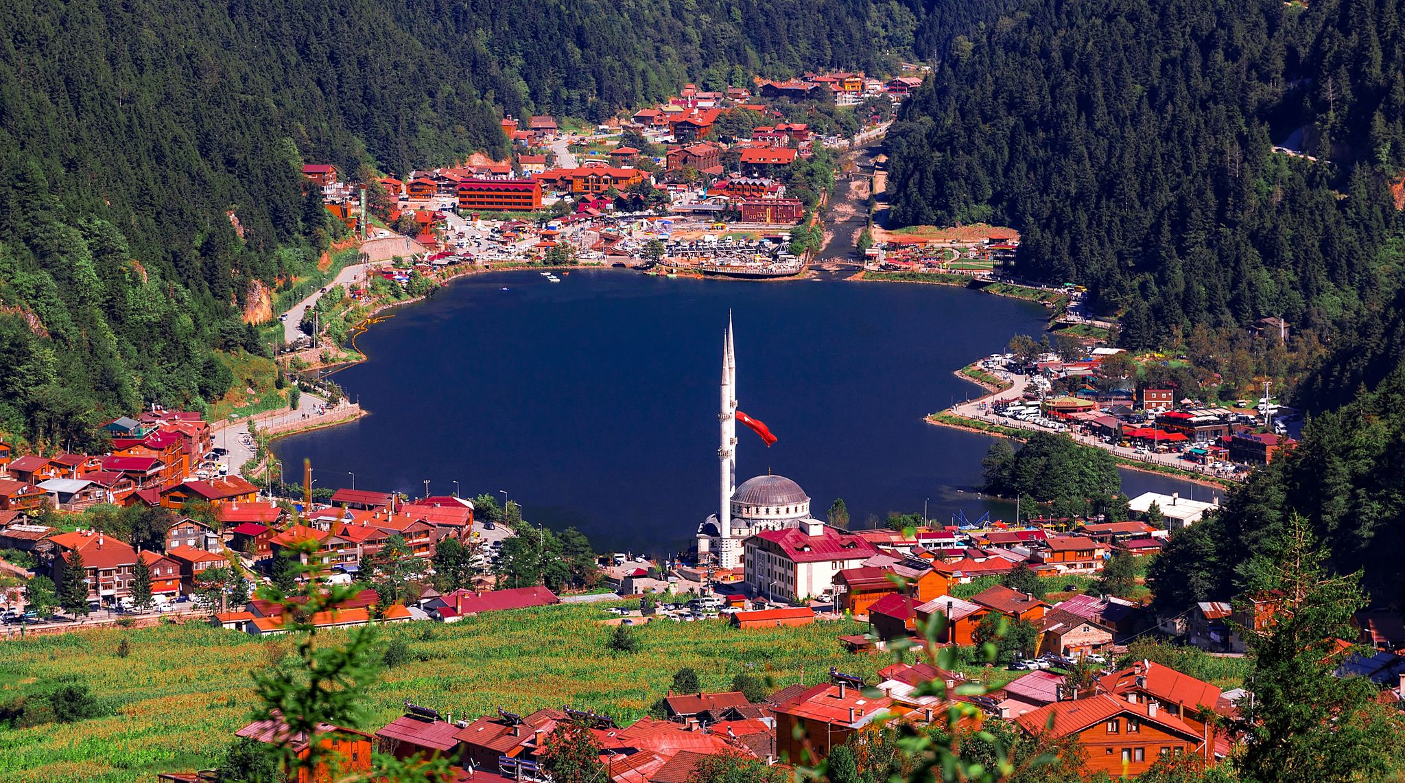 Photo of Mountain village of Uzungol in Trabzon, Turkey.