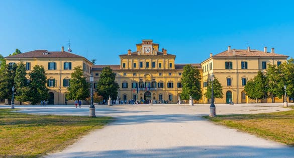 View of Palazzo Ducale in Parma, Italy.