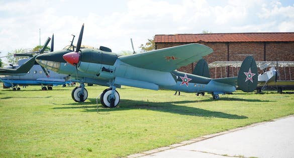 photo of view of Aviation Museum in Bulgaria, Krumovo. Old Soviet, German and American aircraft from the first and second world wars.,Burgas Bulgaria.