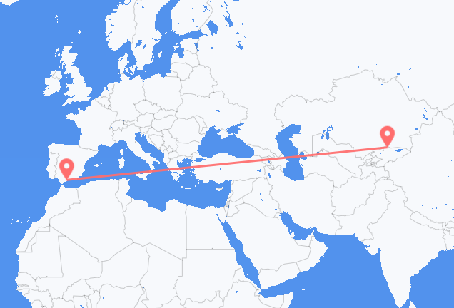 frá Bishkek til Malaga
