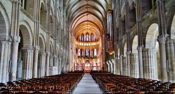 Nave of the Basilica of St. Remigius, Reims,