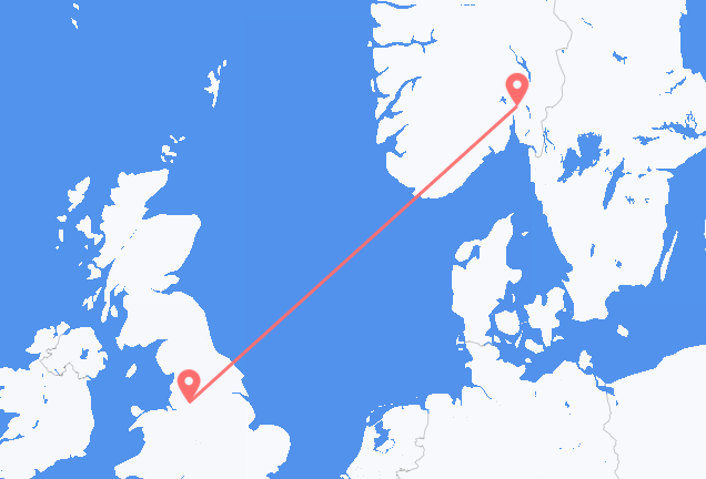 Oslo to Manchester