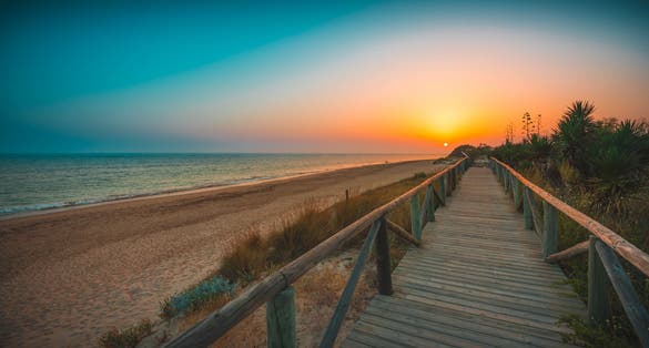 photo of  view of Sunset at Rota, Spain.