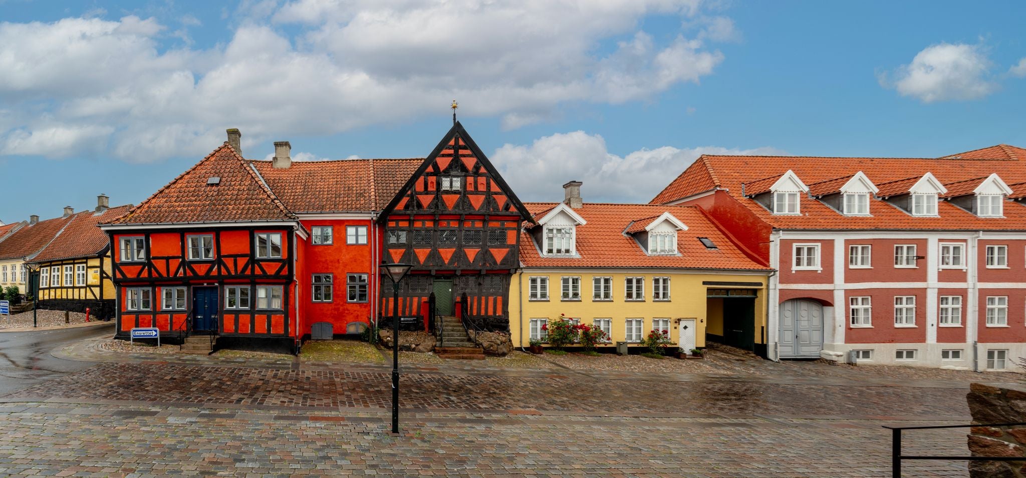 photo of view of Old houses in Denmark (Middelfart, Denmark.