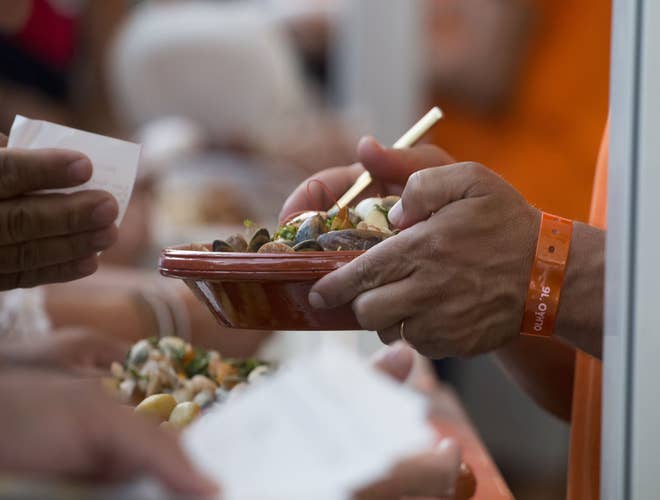 Seafood dish served at the Olhao Seafood Festival, a highlight of Portugal in August for food lovers..jpg
