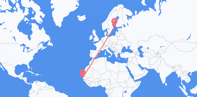 le Sénégal pour l’îles Åland