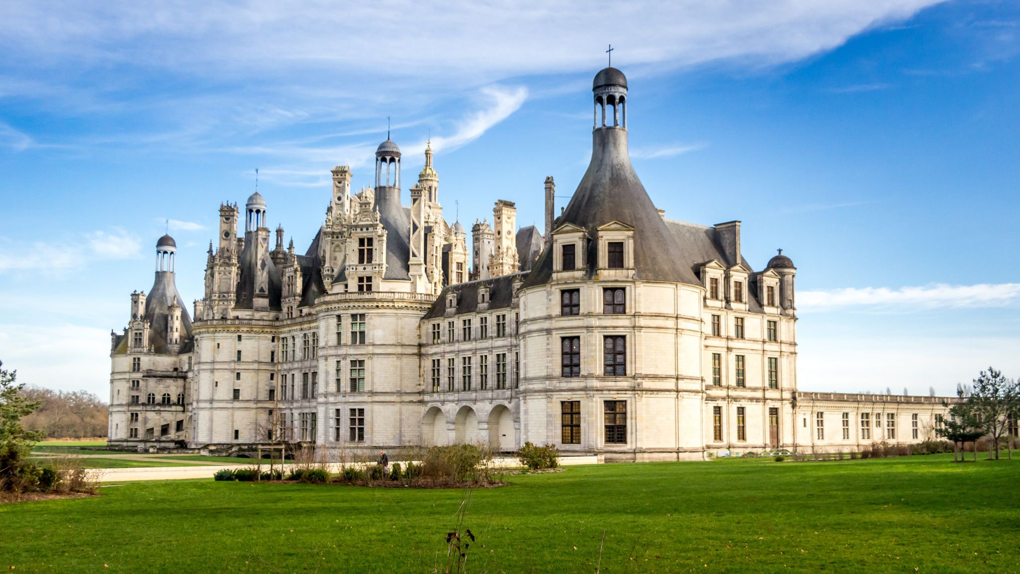 Photo of Chateau de Chambord is the largest castle in the Loire valley, France.