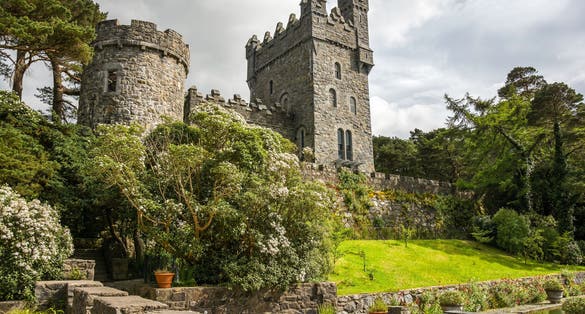 photo of Glenveagh Castle, Donegal in Ireland .