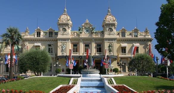 Photo of The Monte Carlo Casino, gambling and entertainment complex in Monte Carlo, Monaco, Cote de Azul, Europe.