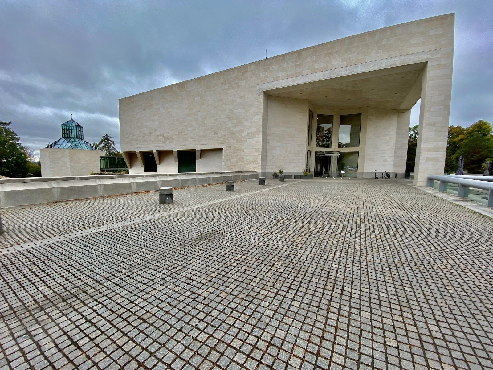 photo of Kirchberg, Luxembourg - December 15, 2021 - the entrance of the grand duke Jean modern art museum .