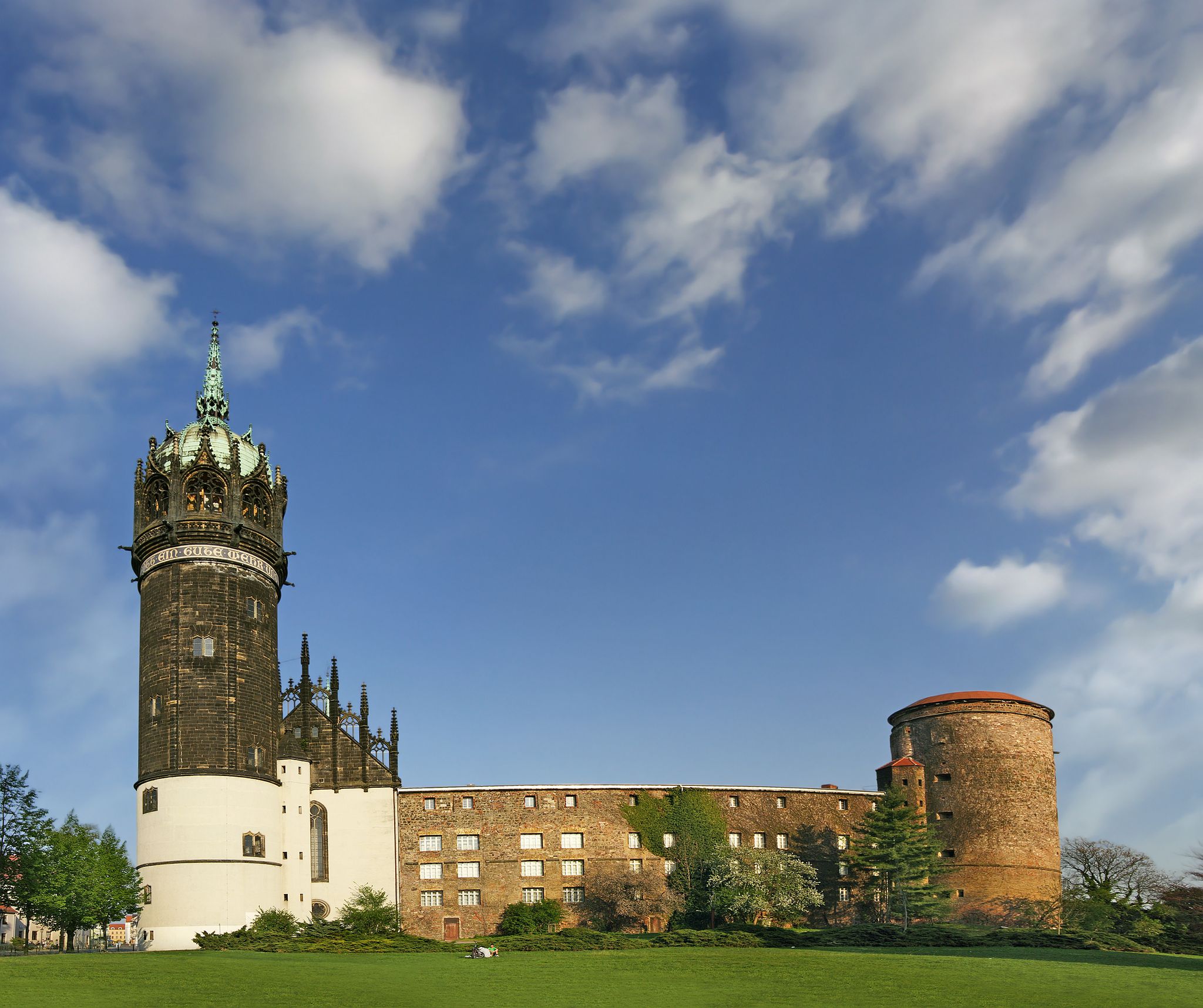 Photo of Castle and the Castle Church of Luther City Wittenberg in Germany.