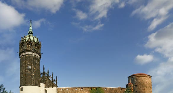 Photo of Castle and the Castle Church of Luther City Wittenberg in Germany.